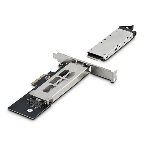 StarTech.com M.2 NVMe SSD to PCIe x4 Mobile Rack/Backplane with Removable Tray for PCI Express Expansion Slot, Tool-less Installation, PCIe 4.0/3.0 Hot-Swap Drive Bay, Key Lock - 2 Keys Included StarTech.com M.2 NVMe SSD to PCIe x4 Mobile Rack/Backplane with Removable Tray for PCI Express Expansion Slot, Tool-less Installation, PCIe 4.0/3.0 Hot-Swap Drive Bay, Key Lock - 2 Keys Included